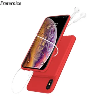 

New 5000mAh Portable Soft Liquid Silicone Battery Charger Case For iphone XS Max battery Case Power Bank CaseS For iphoneXS Max