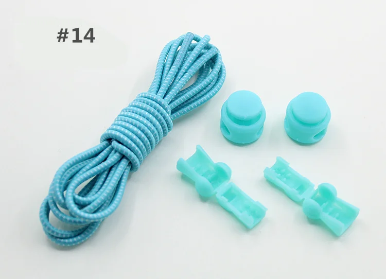 14 1PAIR 1 пара Растягивающихся шнурков 22 цвета фиксирующий башмак шнурки эластичные шнурки для кроссовок шнурки для бега/триатлона 100 см* 2 - Цвет: 14 1PAIR