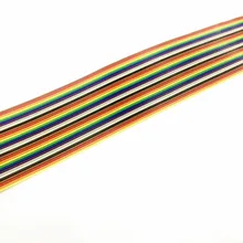 5 м/лот 1,27 мм Шаг 34 пути 34 Pin плоский Цвет шлейф в цветах радуги проводка провод многожильный проводник для PCB