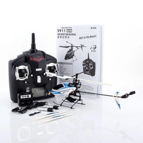 WLtoys V911 обновленная версия 4CH 2 4G с одним пропеллером Радиоуправляемый вертолет