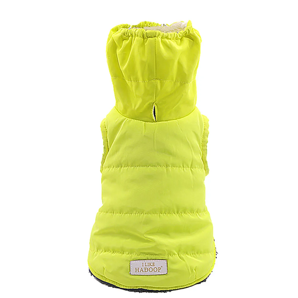 

Transer Jacket For Dogs Warm Winter Clothes Puppy Cloak Cotton Coat Apparel Yellow And Orange 18 Dec5
