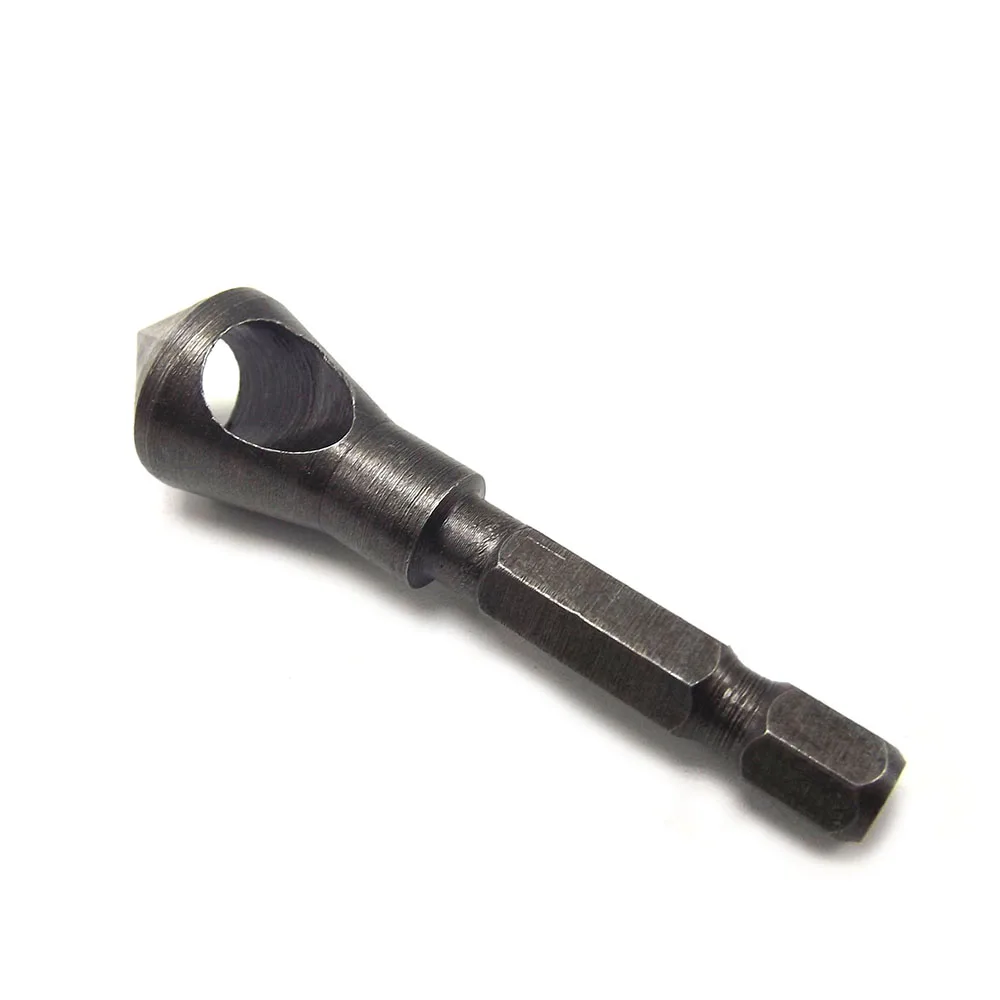 

1pcs Woodworking Countersink Deburring Drill Bit Bearing Steel Hole Saw Countersink Bits Hex Shank Chamfer Wood Metal Drilling