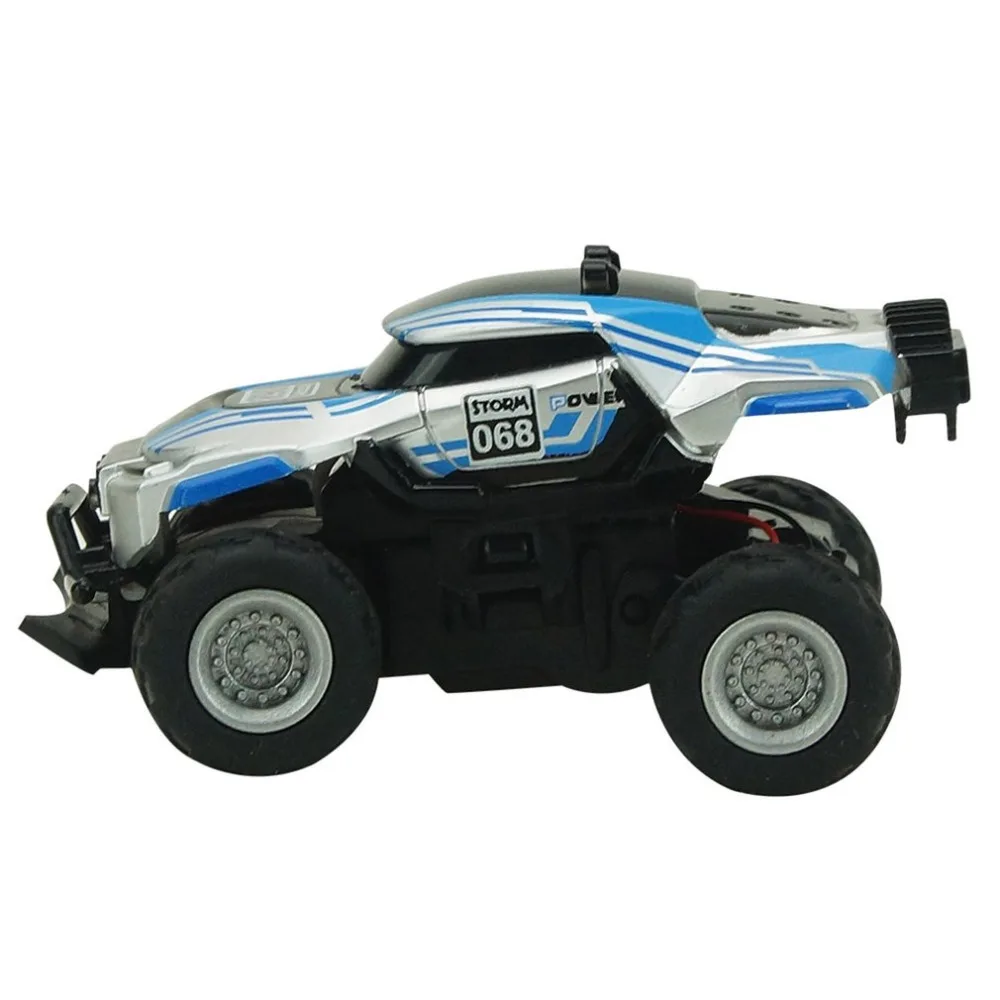 Bigfoot RC дрейф автомобиль Высокая скорость мини гоночный автомобиль пульт дистанционного управления электрический автомобиль 4WD внедорожный внедорожник Грузовик в помещении играющая игрушка - Цвет: black and light blue