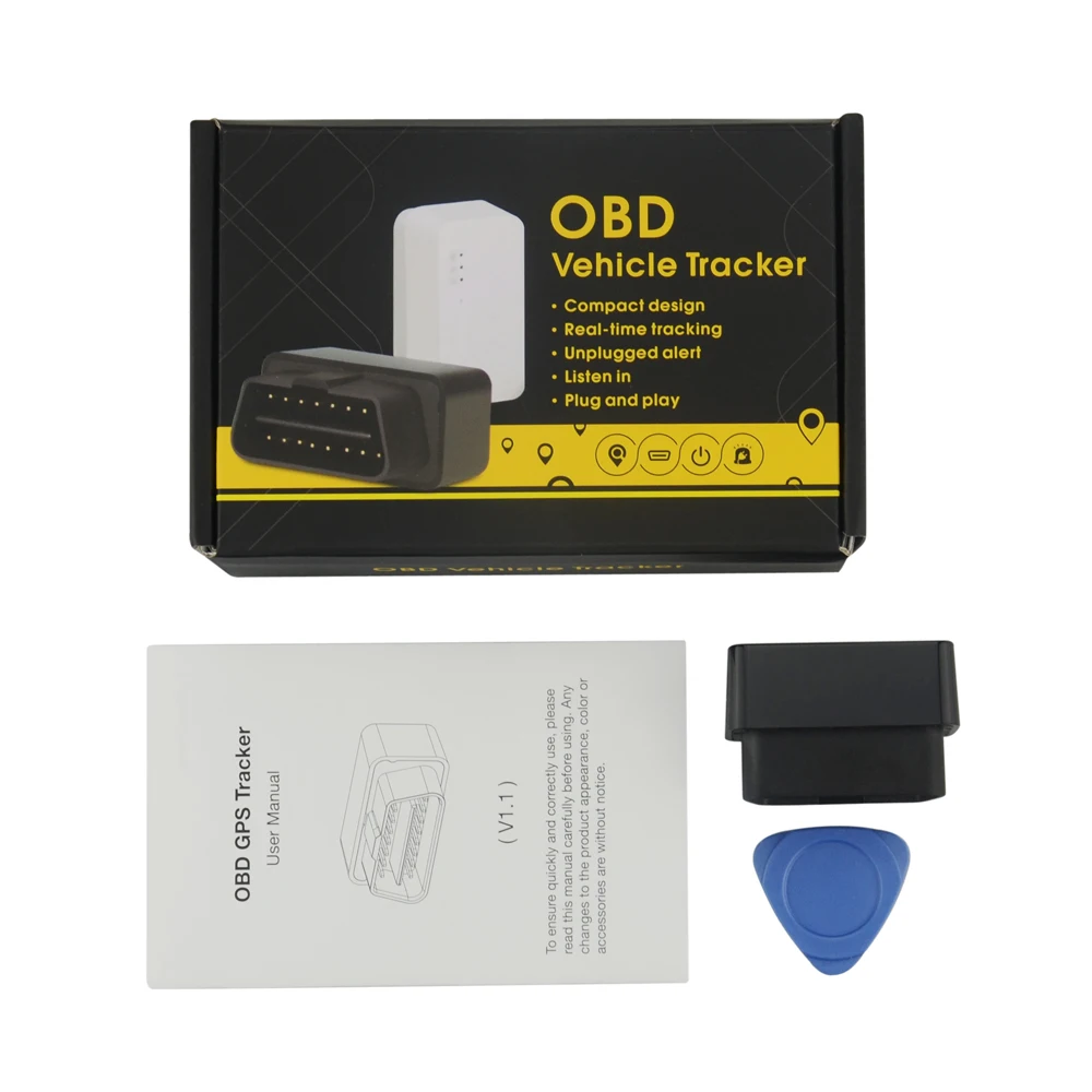 Mini Plug Play OBD GPS трекер для автомобиля GSM OBDII устройство отслеживания OB22 16 контактный