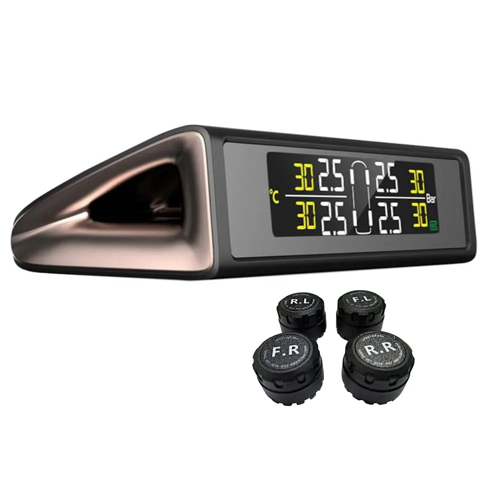 Car solar TPMS Internal / External Sensor Tire Pressure Monitor Wireless Tire Pressure Monitoring Alarm System
