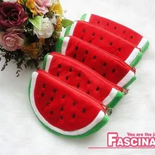 Kawaii 2 цвета выбор-арбуз плюшевая Монета Сумка, Подарочная Монета Чехол кошелек сумка, 12 см кошелек для монет