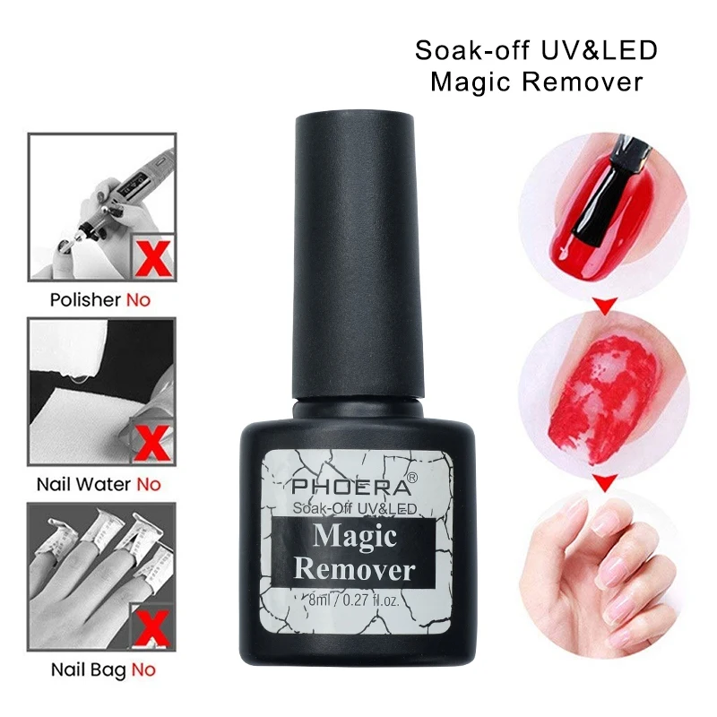 

Magic Burst Gel Nail Polish Quickly Remover Cleaner Nail UV Gel Liquid Remove Sticky Layer Manicure Tools 8ml