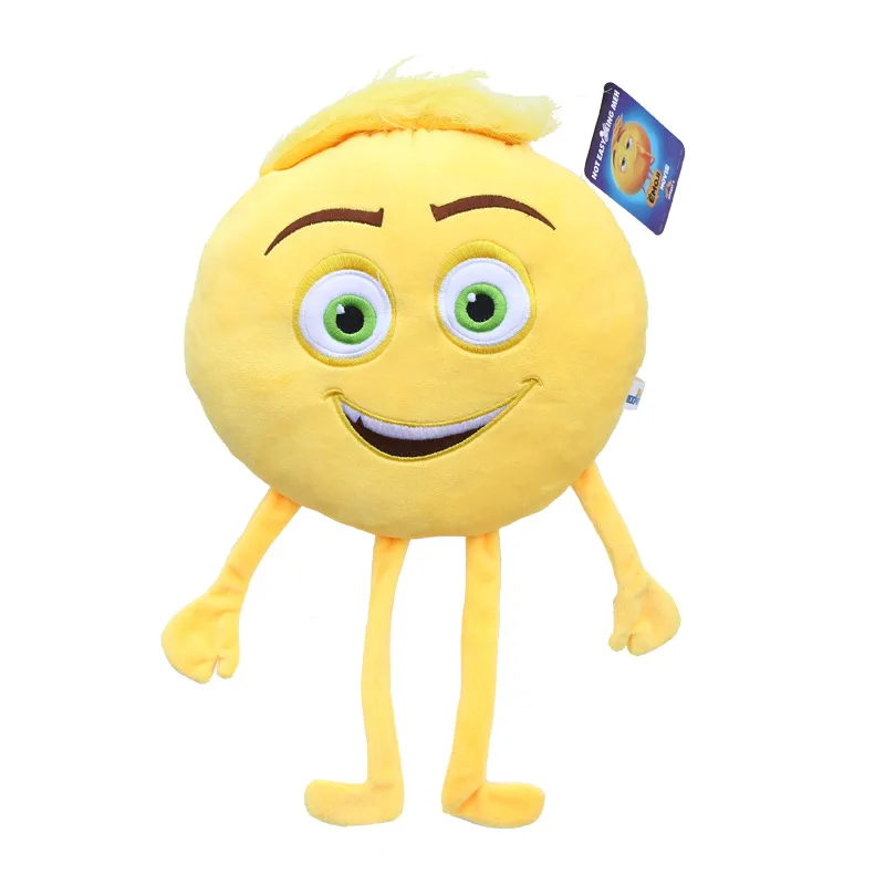 30cm New Cartoon The Emoji Movie Yellow Express Happy Emoji Plush Toy
