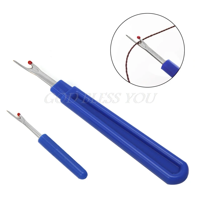 

2PCS Seam Ripper Thread Unpicker Stitch Sewing Tool Craft Plastic Handle Blue