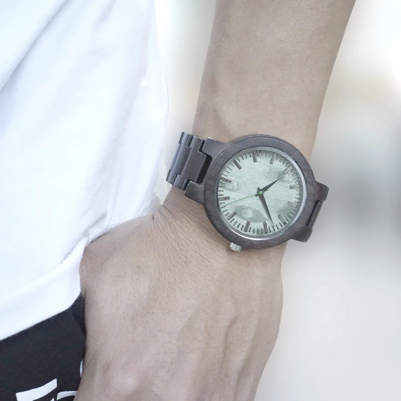 Drop Shipping BOBO BIRD L-C29 Wholesale Wood Wristwatch Classic Erkek Watch for Men with Quartz Movement Wood Band Relogio Male