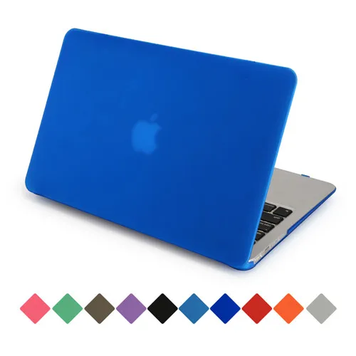 Для Macbook air pro retina 11 12 13 15 чехол сенсорный экран матовый полупрозрачный защитный чехол+ Силиконовый протектор клавиатуры - Цвет: Dark Blue