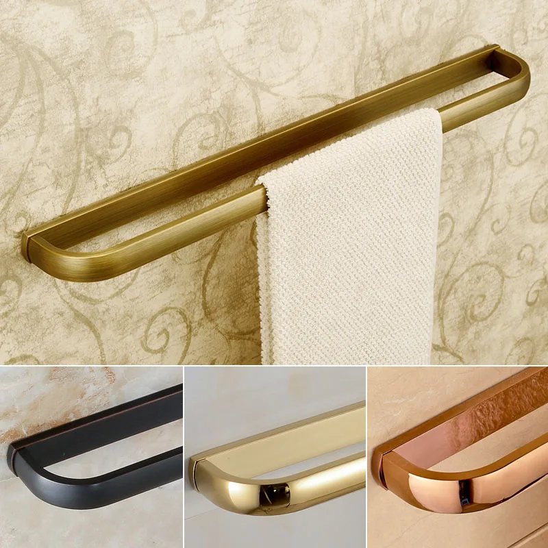 Wall Mounted Bathroom Towel Holders Towel Bars Single Towel Racks Bathroom Accessories 4 style for Choice