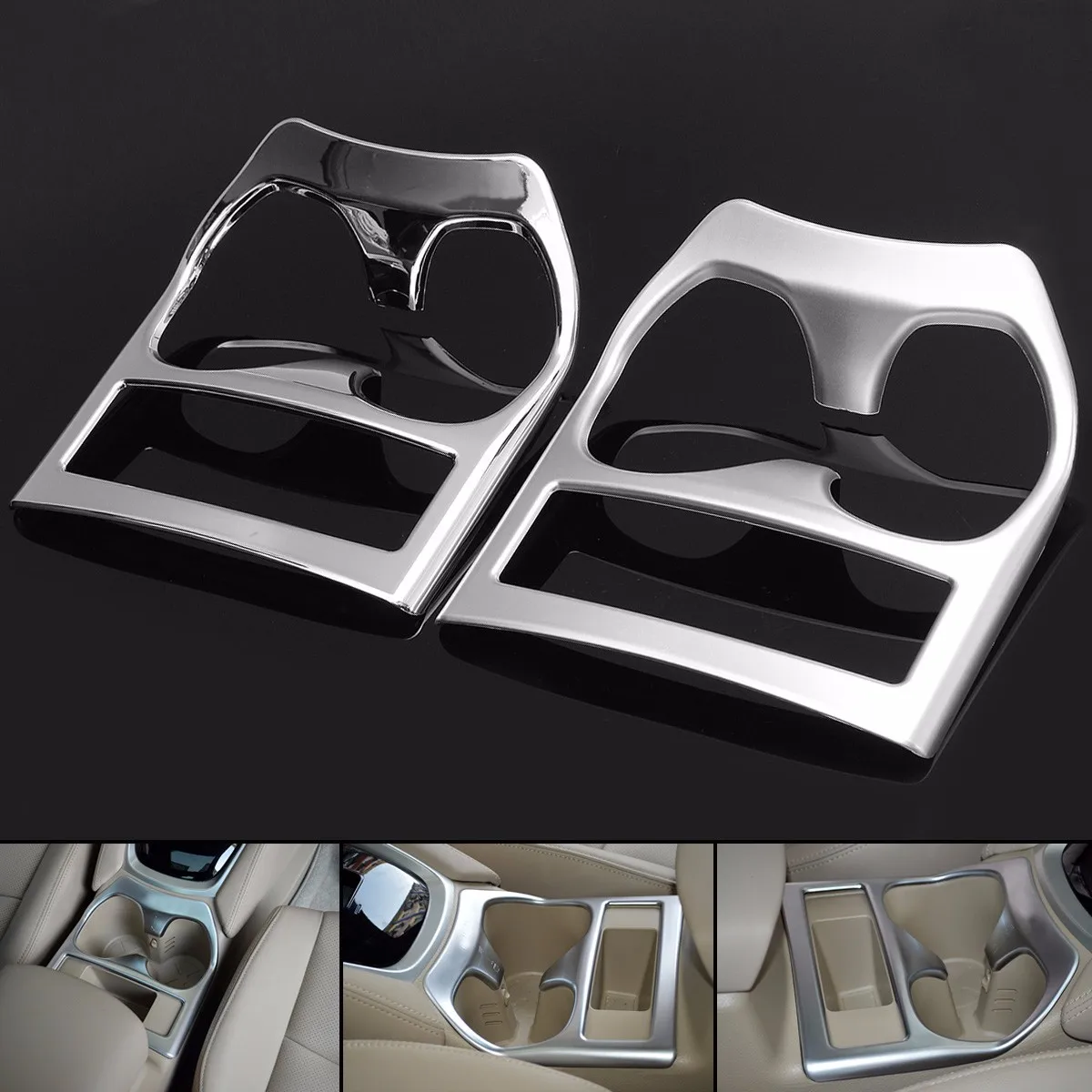 Интерьер держатель чашки для Nissan Qashqai J11- матовый обрамление с хромированной отделкой аксессуары для укладки
