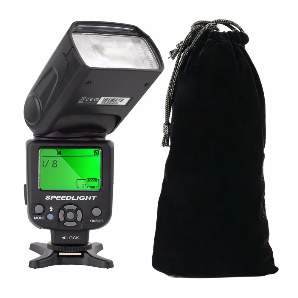 

Zomei ZM430 Professional Manual Speedlite Flashlight With LCD Display Hard Flash Diffuser For Canon For Nikon DSLR Camera