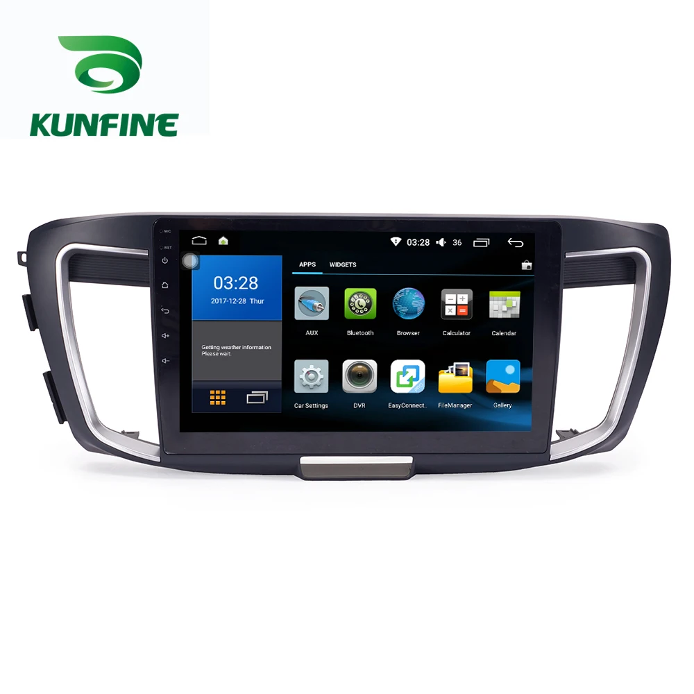 Excellent Octa Core 1024*600 Android 8.1 Car DVD GPS Navigation Player Deckless Car Stereo For Honda Accord 2014-2017 Radio Headunit WIFI 3