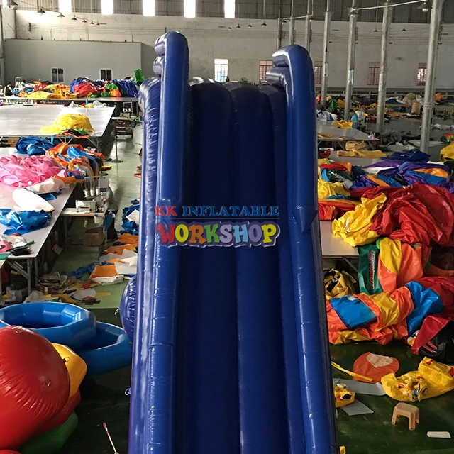 Commercial Water Play Equipment Floating Water Inflatable Dock Slide Yacht Inflatable Water Slide 4
