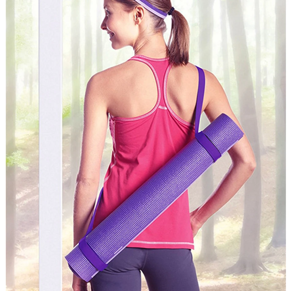 Adjustable Yoga Mat Belts Carrier Tie Rope Strap Yoga Bundle Exercise Yoga Fitness Yoga Accessories Pilates Mat Strap