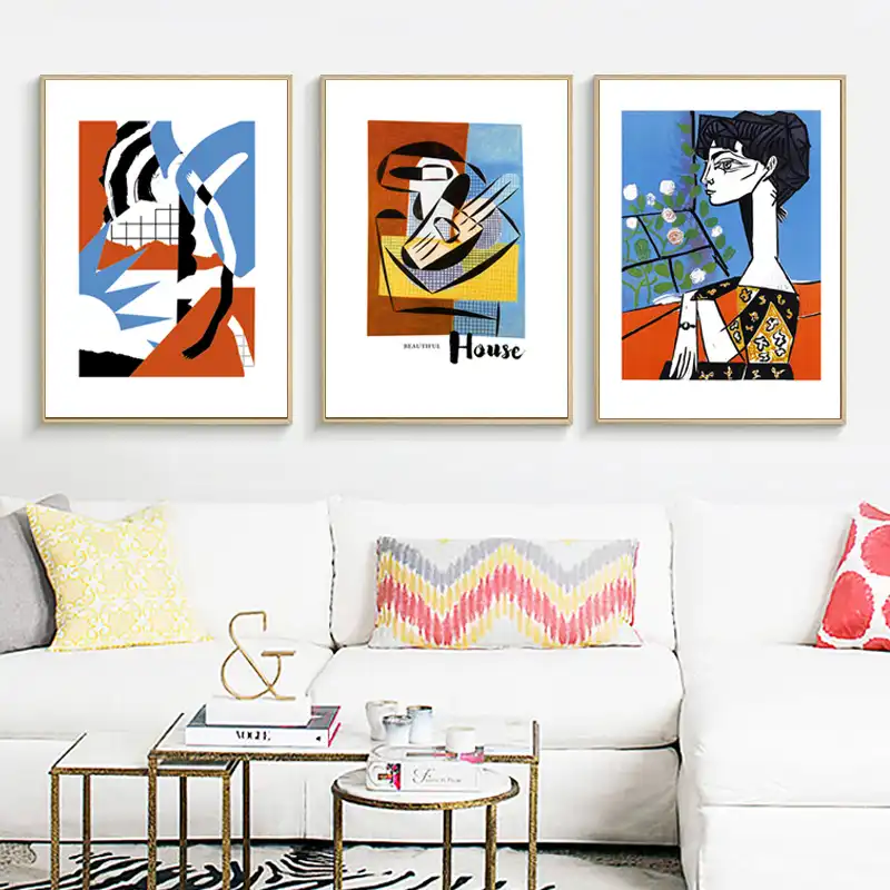 Impresiones De Decoracion De Casa Hermosa Moderna Abstracta Arte