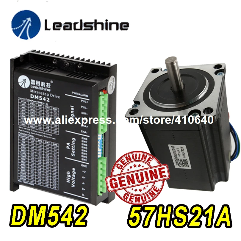 Подлинный шаговый двигатель Leadshine 57HS21A 8 мм вал 5A 2 1 Н. М и цифровой привод DSP DM542