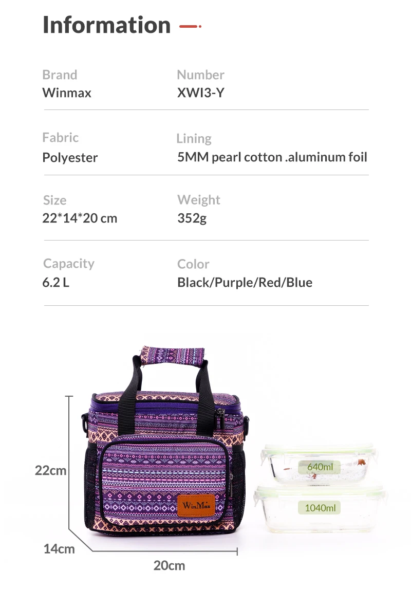 Bolsas p/ almoço