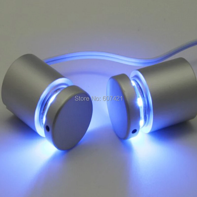 (Pack/2 units) Blue Light LED Lumi Fix Illuminated Standoffs Kits