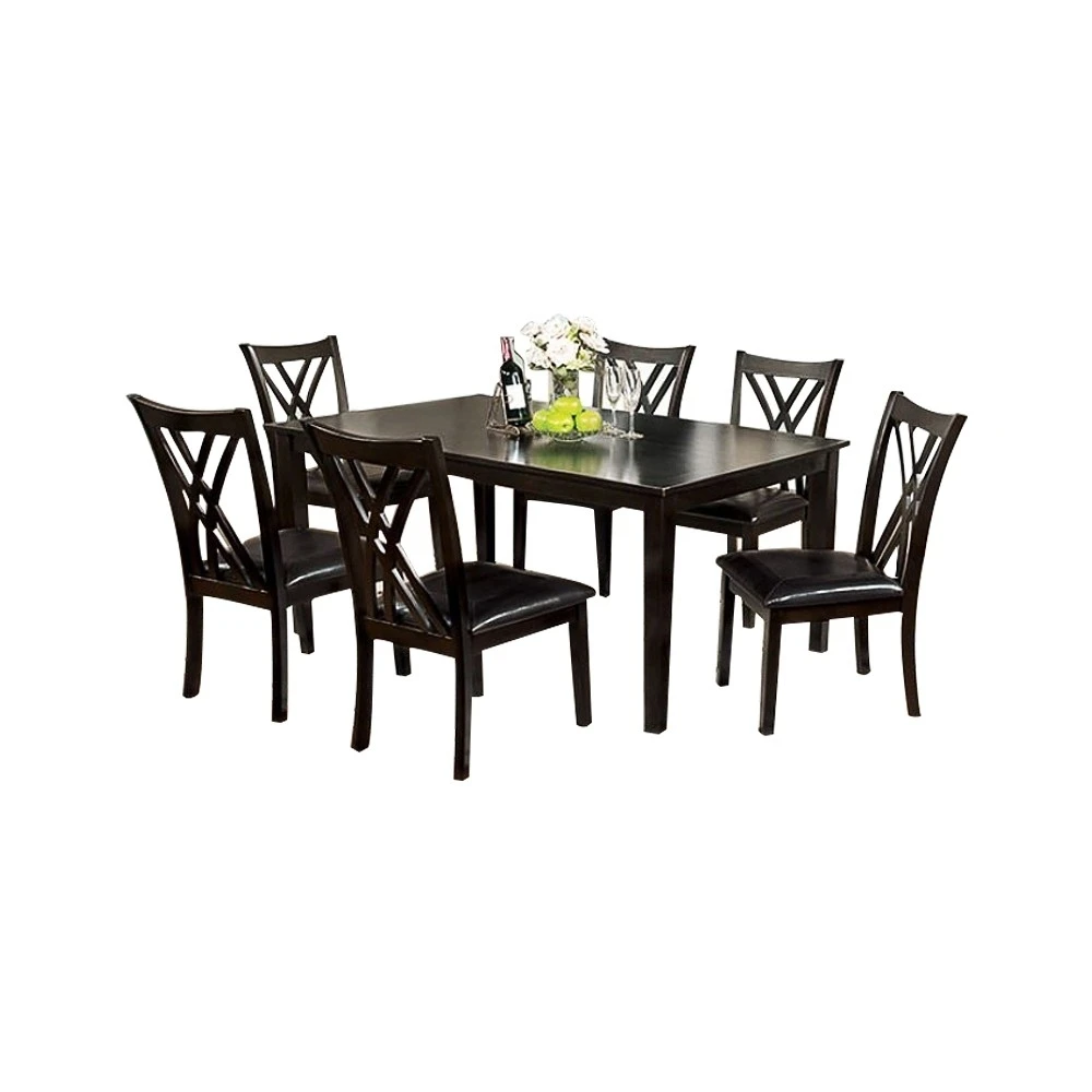Springhill Enticing 7 Piece Dining Table Set, Espresso