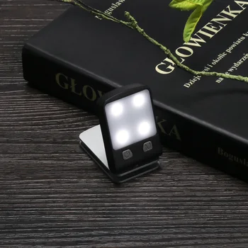 

4Modes Rechargeable LED Desk Lamp With Clip Rotatable LED Reading Lamp Square Box Shape USB Power Supply LED Reading Book Lamp