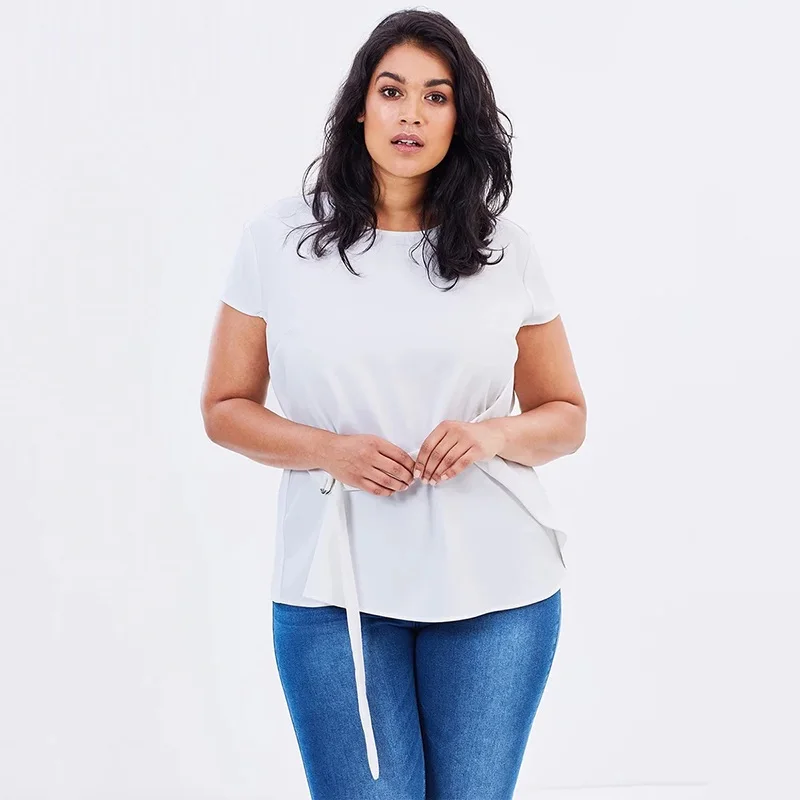 Large size font b women b font summer font b shirts b font casual font b
