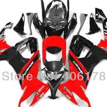 Ниндзя ZX-10R Обтекатель Набор для Ninja ZX10R 2008 2009 2010 Красный Кузов мотоцикла Обтекатели(литье под давлением