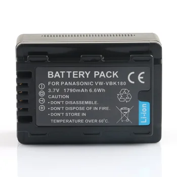 

LANFULANG VW-VBK180 rechargeable Battery Camera Batteries for Panasonic HC-V707 HDC-HS60 HDC-TMX1 SDR-H85 HDC-SD80 SDR-T50