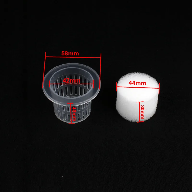 72 комплекта зеленый большой диаметр 42 мм сетчатый горшок с 44 мм на 30 мм Soilless культивирование губки для гидропонной посадки