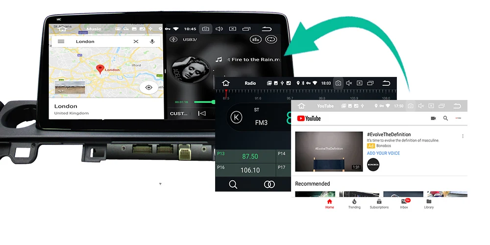 Excellent Belsee Android 9.0 for Mazda 6 2013-2018 10.25" IPS Screen Octa Core 4GB Radio Stereo Head Unit GPS Navigation Autoradio Player 3