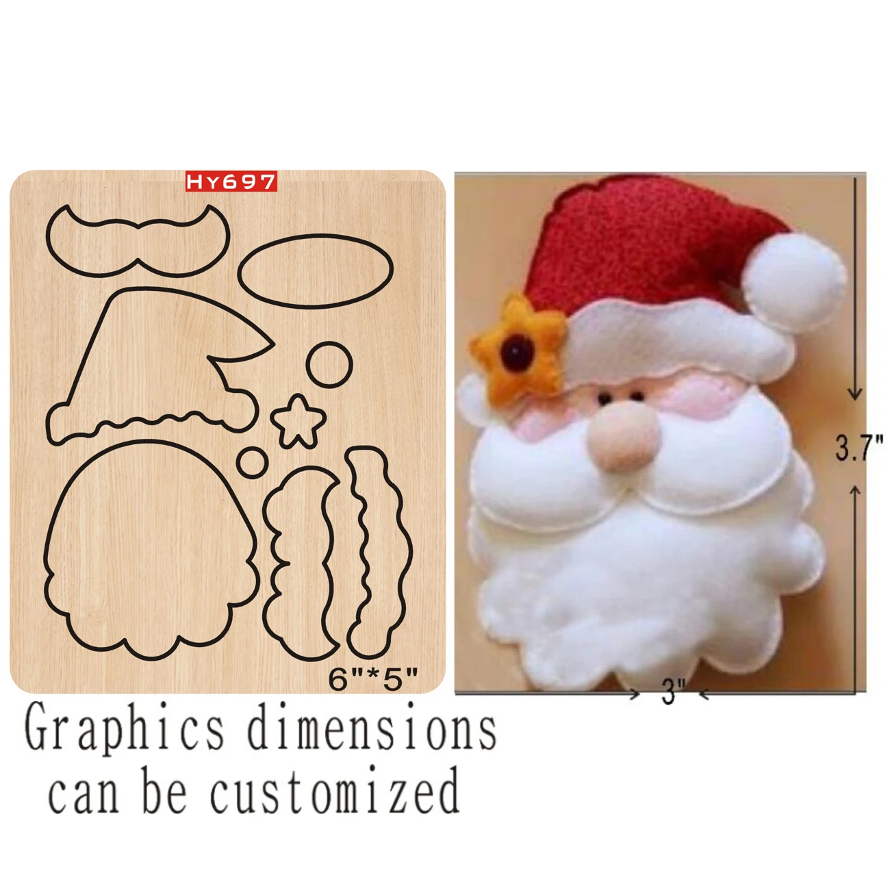 

Santa Claus cutting dies 2019 new die cut &wooden dies Suitable for common die cutting machines on the market
