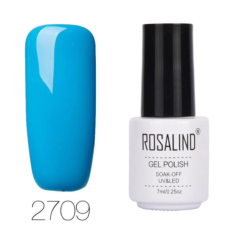 RC2709 ROSALIND гель лак для ногтей набор Гибридный все для маникюра 7 мл цвета полуперманентный УФ лак для ногтей - Цвет: RC2709