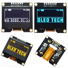Ips 1,54 дюймов 7 P Whtie/желтый/синий SPI PM OLED экран модуль с железной рамой SPD0301 Drive IC 3-5,5 В 128*64