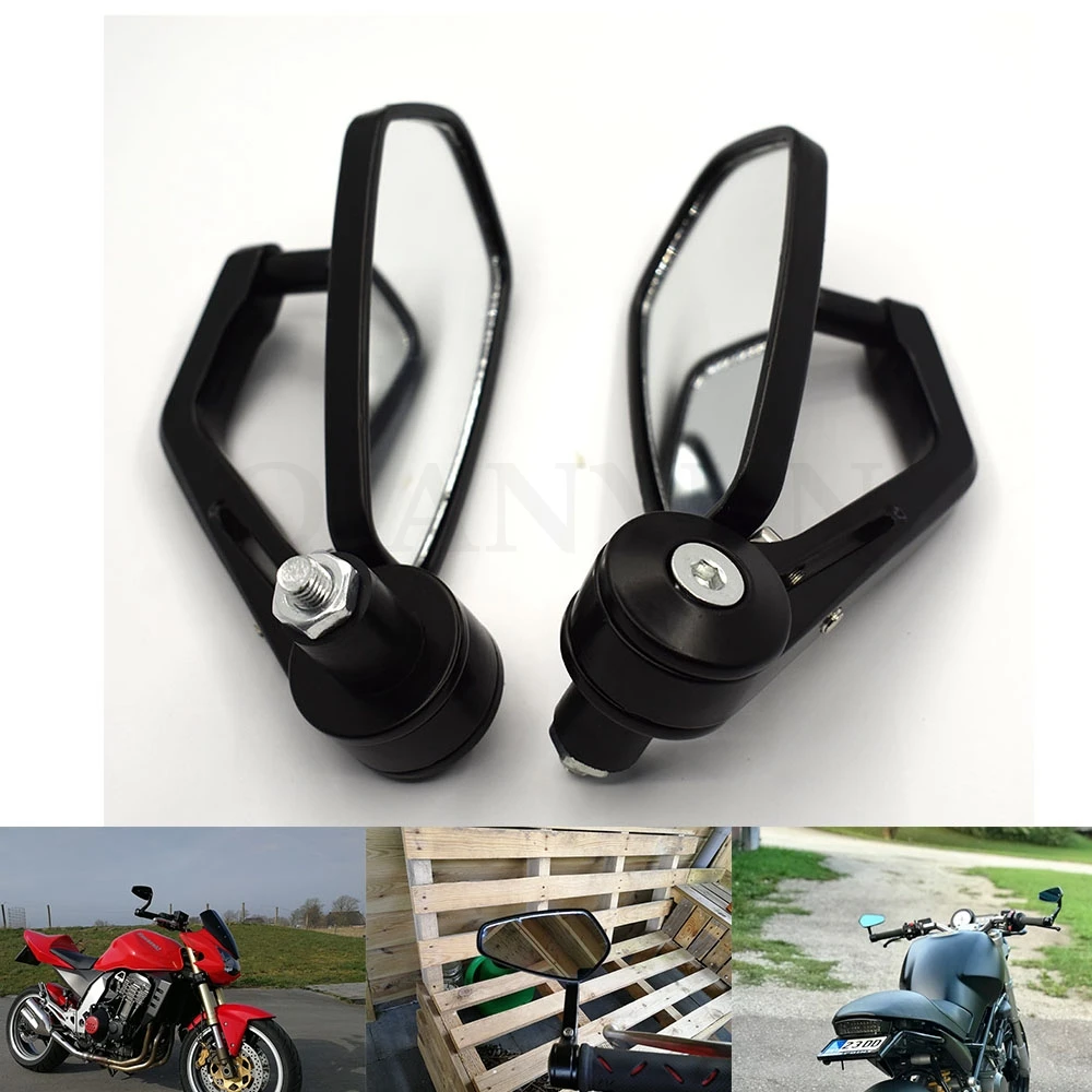 

Universal Motorcycle Bar End Rearview Mirrors 7/8" 22mm For Suzuki GSXR GSX-R 600 750 k4 k5 K6 K7 K8 K9