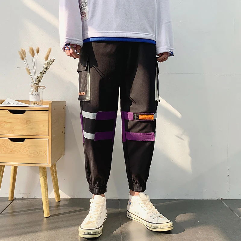 2019 Promotion Only Today Cotton Cargo Pants For Men Khaki Pocket Fashion Designer Japanese Streetwear Harajuku Men Cargo Pants