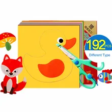 192 шт милый узор DIY бумажная резка ручная работа дети мастерство раннее развитие материал для детского сада деятельности набор игрушка