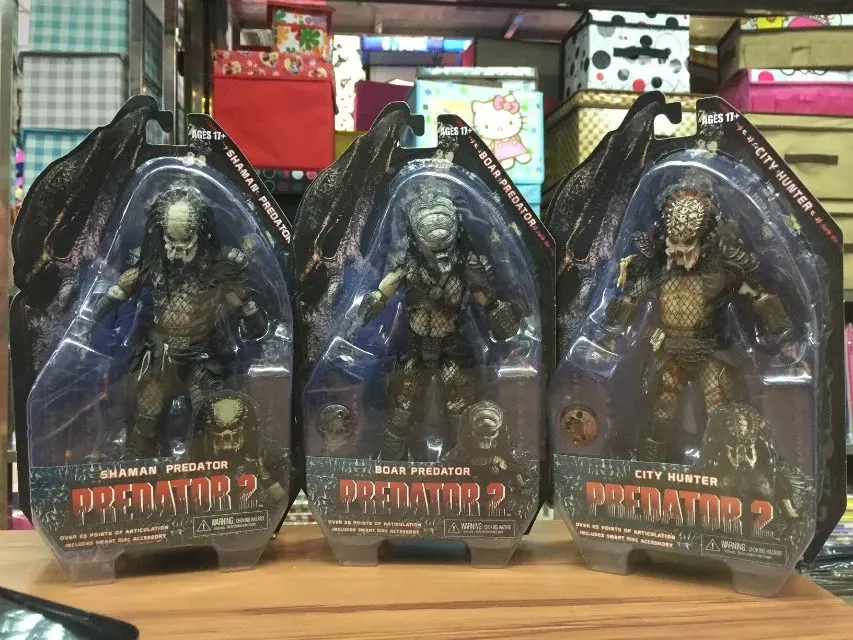 

Predators 2 Shaman & Boar & City Hunter PVC Action Figure Collectible Model Toy 18cm KT2625