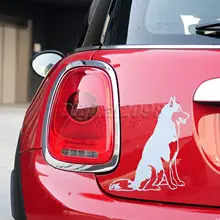 SIBERIAN HUSKY Car Sticker Window Dog Pets Lover Washingon Huskies Stickers 11.9*13.7cm White Reflective Car-styling Car Decals