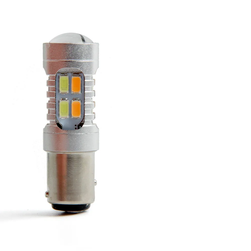 1 шт. 1157 BAY15D 5630 5730 20 SMD Янтарный Белый переключатель светодиодные лампы S25