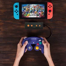 Беспроводной адаптер контроллера Gamecube для переключателя NAND и ПК работает с проводными Gamecube и классическими контроллерами