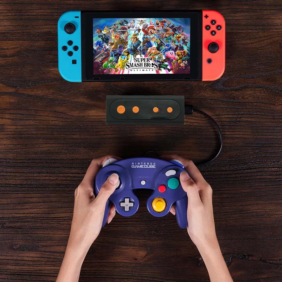 

Wireless Gamecube Controller Adapter for Nintend Switch and PC Work With Wired Gamecube & Classic Edition Controllers