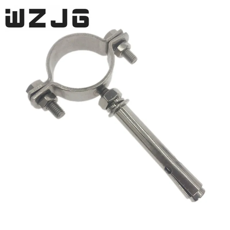 

2Pcs 304 Stainless Steel Embrace Hoop Expansion screw Circular Hose Clamp Suspension Pipe Clips Fasteners for Tube PPR/PVC