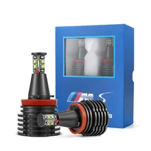 Светодиодный светильник CANBUS с свободными ангельскими глазами, головной светильник белого цвета для BMW E90 E92 E82 E60 E70 X5 E71 X6, противотуманный светильник s, фары для bmw