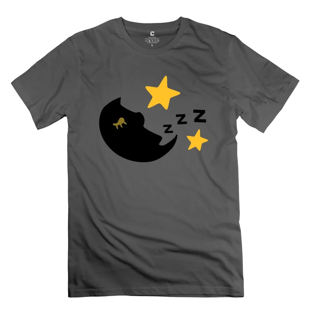 cool men t shirt Moon stars t shirt for man' blankshirts for men