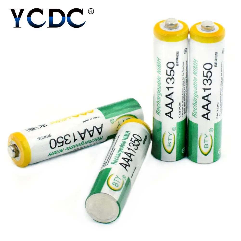YCDC bty HR03/AM4/LR3 Ni MH AAA 1350mAh 1.2 V Quanlity Rechargeable Battery AAA 1350mAh BTY NI