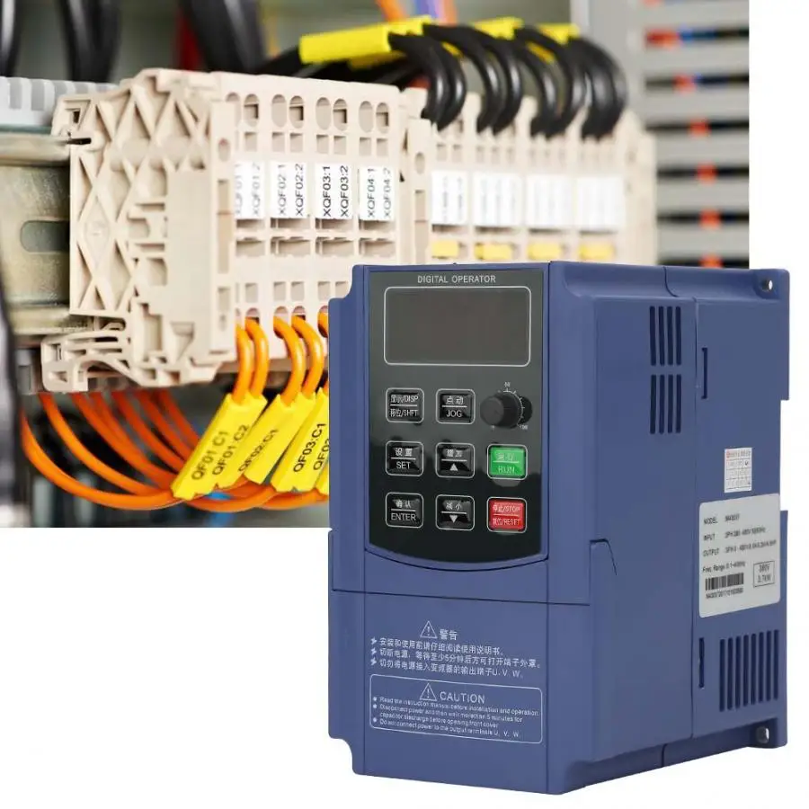 Инвертор 380V 3.7KW трехфазный вход выходной Частотный преобразователь VFD