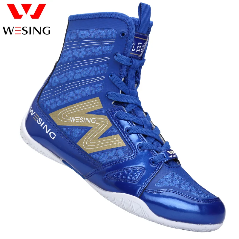 Wesing High Top Boxing Shoes Non slip Athletes Shoes Boxing Equipment Fitness Shoes Men Training
