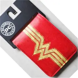 2018 Wonder Woman логотип кошельки кошелек красный кожаный человек женские красивые новые w068